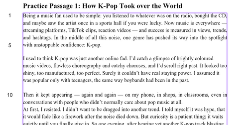 National 5 English Practice Paper - How K-Pop took over the World